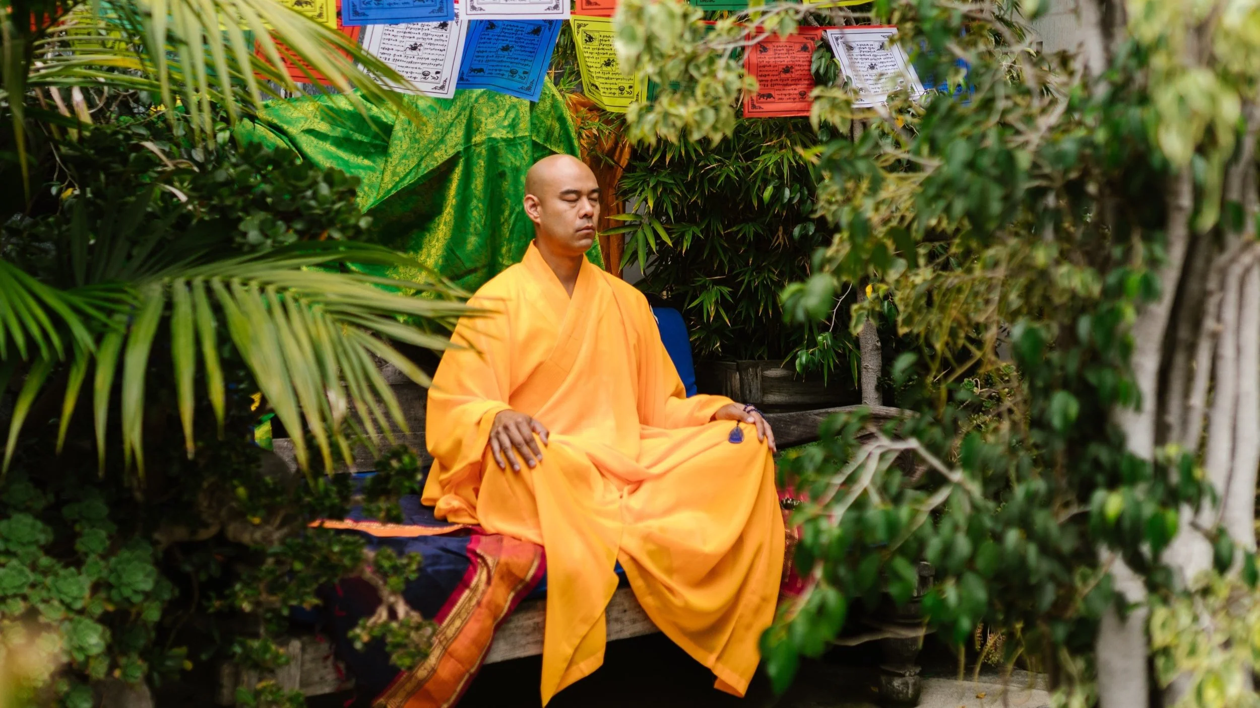 Tibetan Monk Meditating