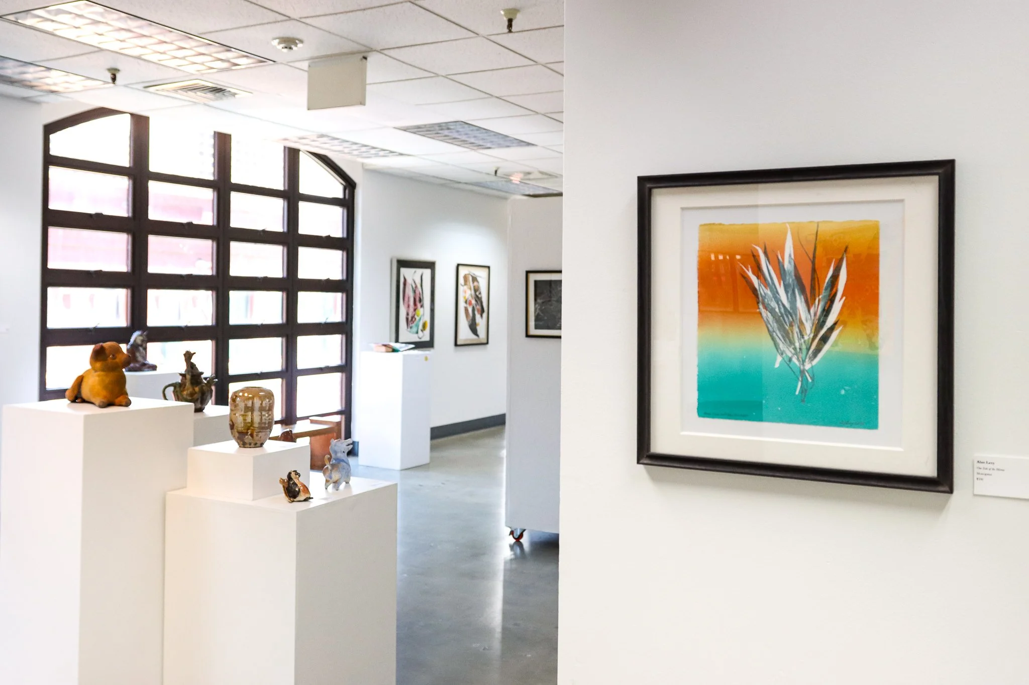 One week left to see "Heat and Pressure: Honolulu Printmakers (@honoluluprintmakers)&rsquo; 98th Annual Exhibition + Hawaiʻi Craftsmen&rsquo;s (@hawaiicraftsmen) Raku Hoʻolauleʻa Invitational," on view April 3-25 in our Main Gallery, Tues-S