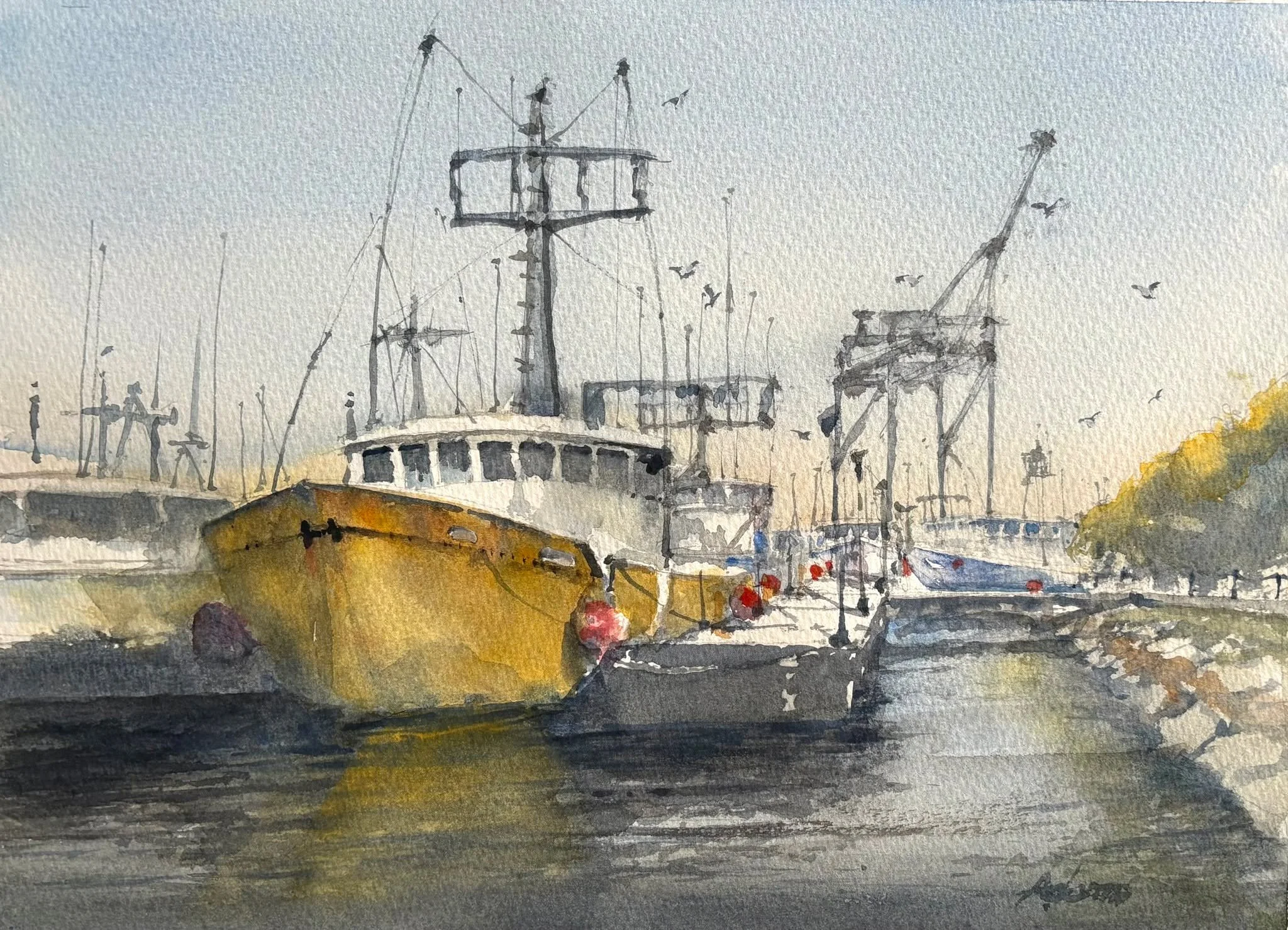 A FEW SEATS LEFT! Join us in June for Intermediate Watercolor with Dwayne Adams (@adamsart808). 

This 6-week class for students with basic watercolor skills features weekly demos and guided painting on values and shadows, beach landscapes, expressiv