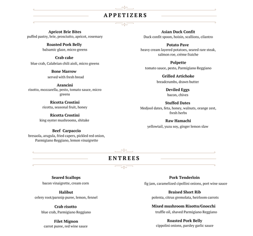 Taster Day Menu Tasting Menu | Discover and Savor Now — The Polished Fork