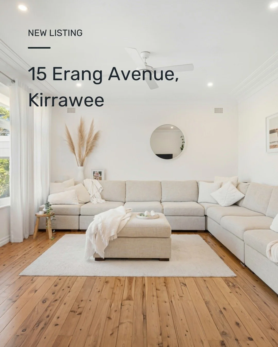15 Erang Avenue, Kirrawee
This property blends old school charm with modern living. This single-level double brick home is filled with natural light, featuring high ceiling, timber floors and a beautiful inside outside flow. 
With 3 bedrooms, 2 bat