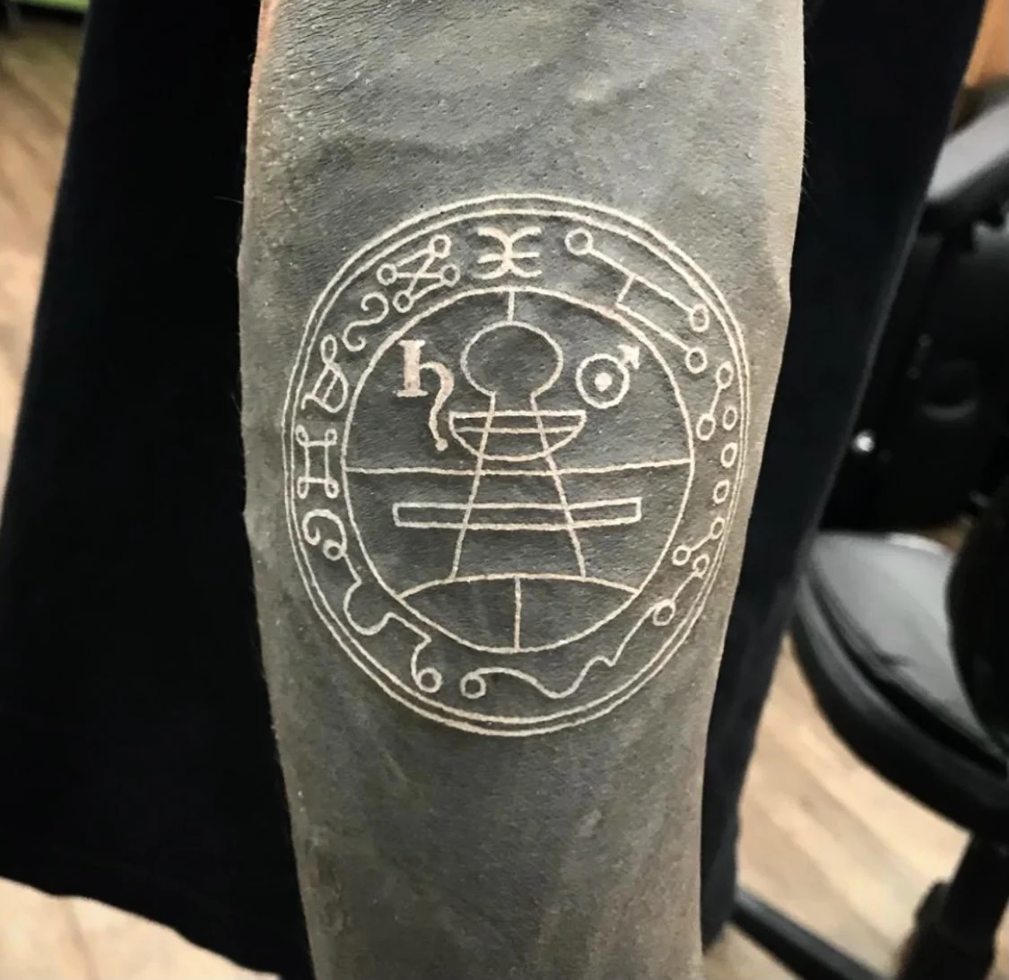 White on Black Tattoos