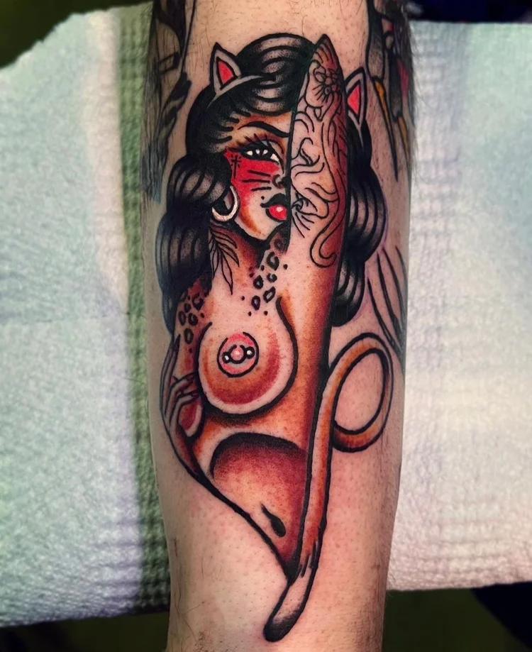 Traditional tattoo by Alex Joelle at Electric Street Tattoo, Fort Lauderdale