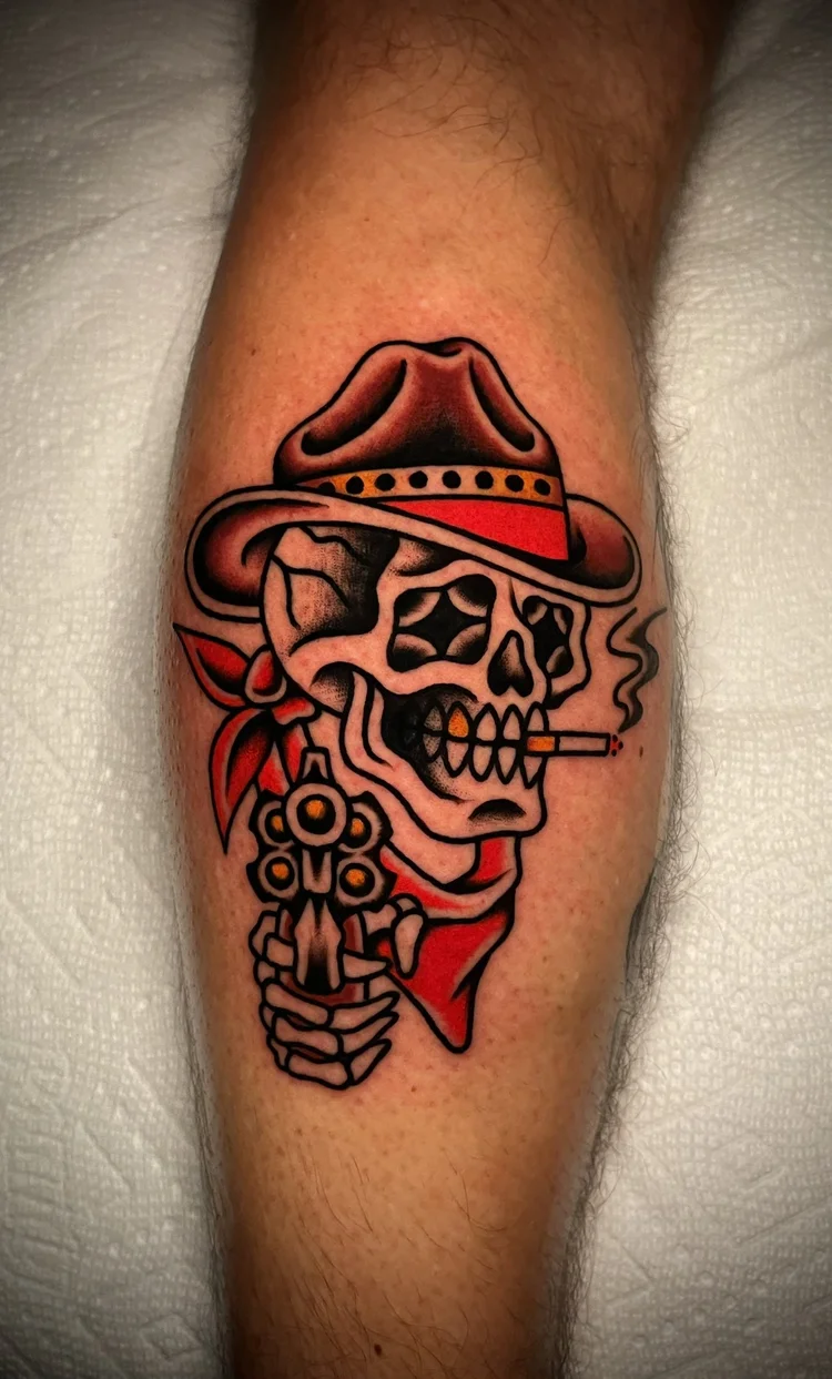 American Traditional tattoo by Nick at Electric Street Tattoo, Fort Lauderdale