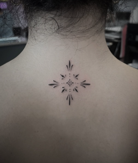decorative back tattoo