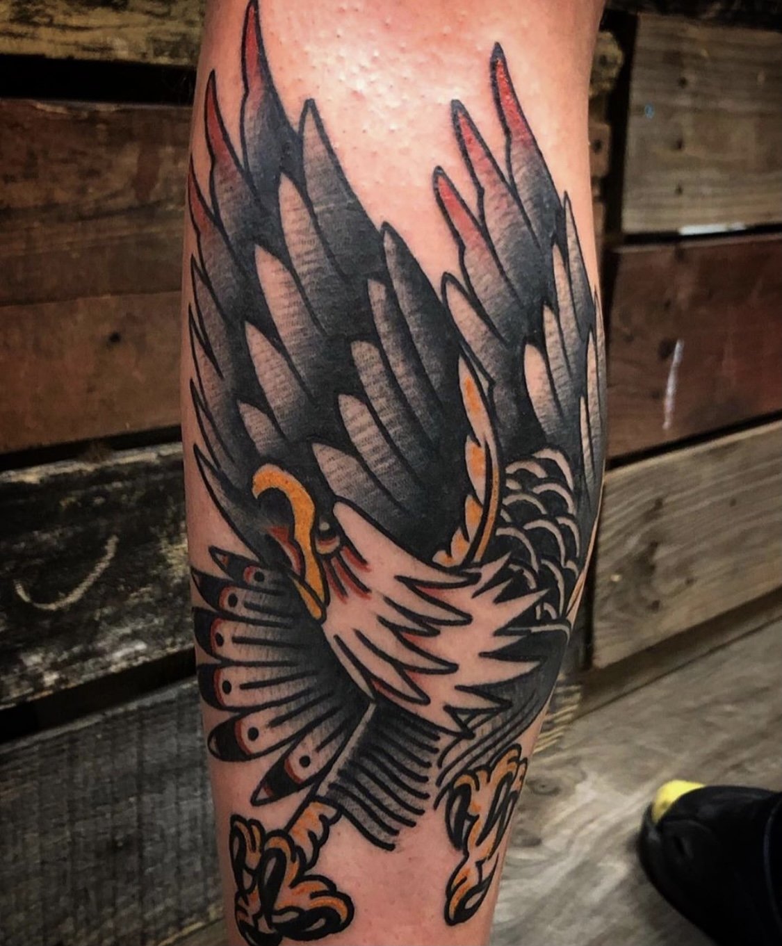 Ink port tattooz - 🦅 eagle tattoo on arm ⚜️ . . . . Done by @pb.26✓ # eagletattoo #tattoo #eagle #tattoos #ink #traditionaltattoo  #blackandgreytattoo #inked #tattooartist #tattooart #tattoolife #art #eagles  #skulltattoo #tattooed #
