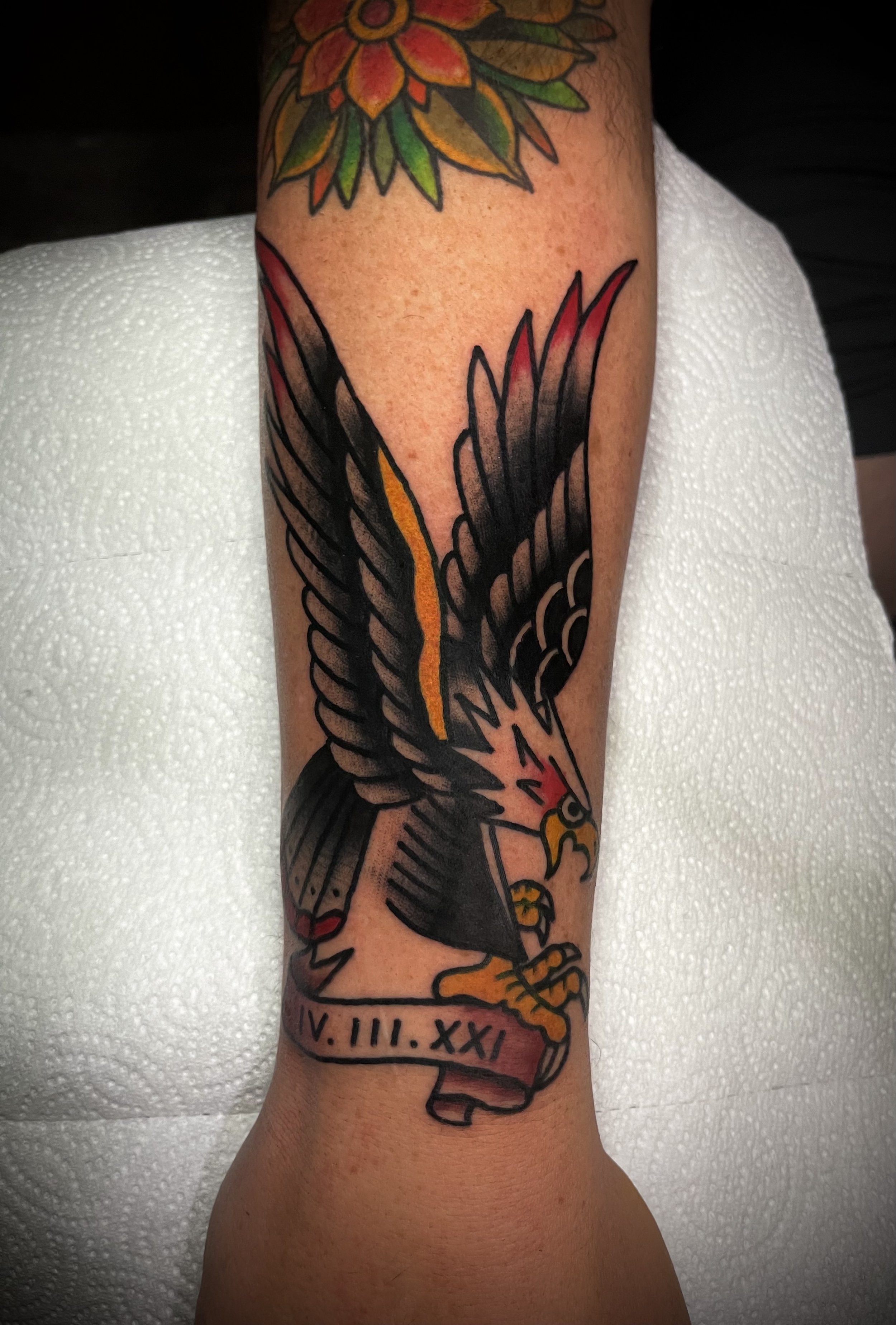 Traditional Eagle Tattoo | Traditional Eagle Tattoo by Phil … | Flickr