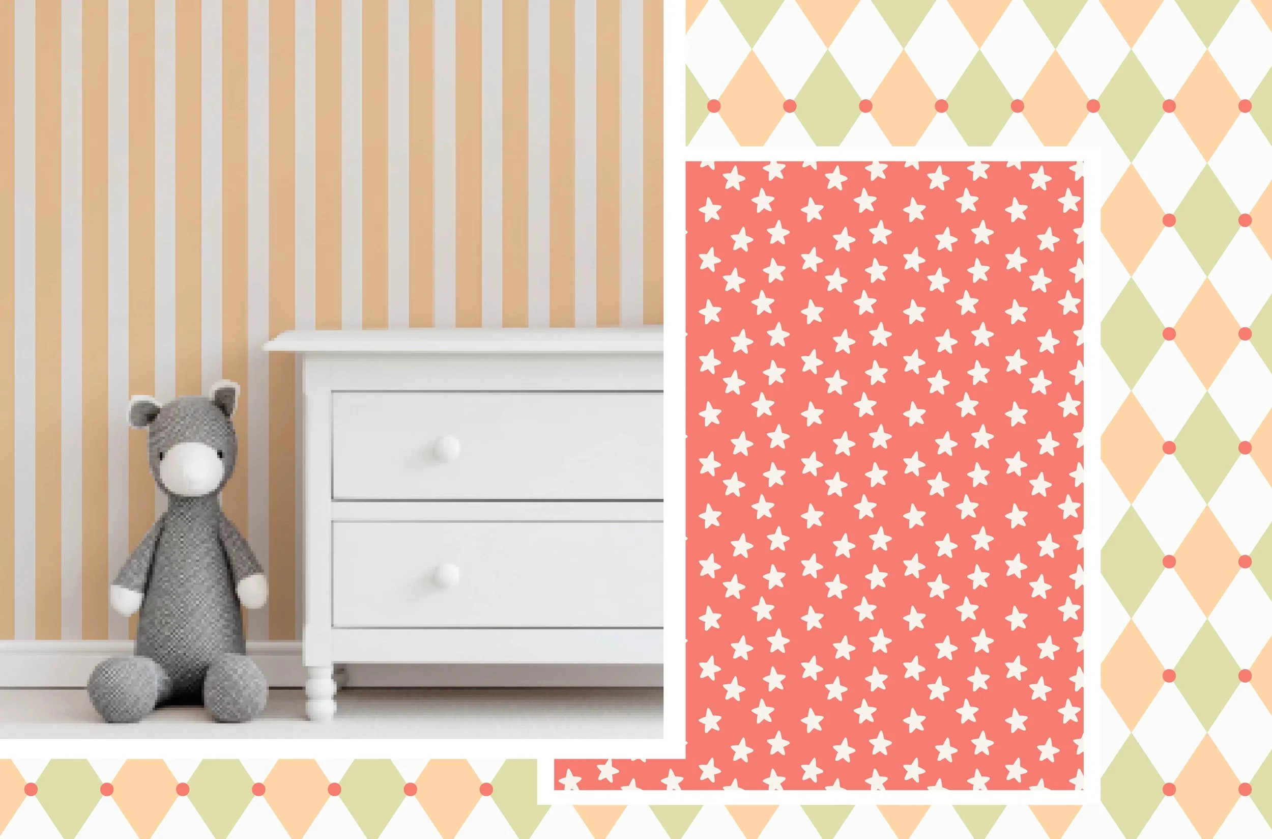 Peel and Stick Wallpaper for Modern Baby Nurseries