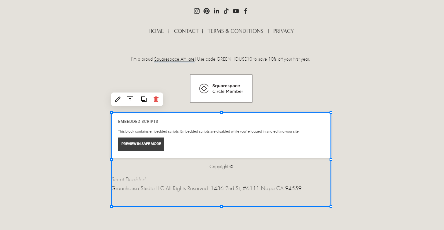 Copyright Date Code Automation for Squarespace Websites 7.1 & 7.0 — Scaled  Up Studio