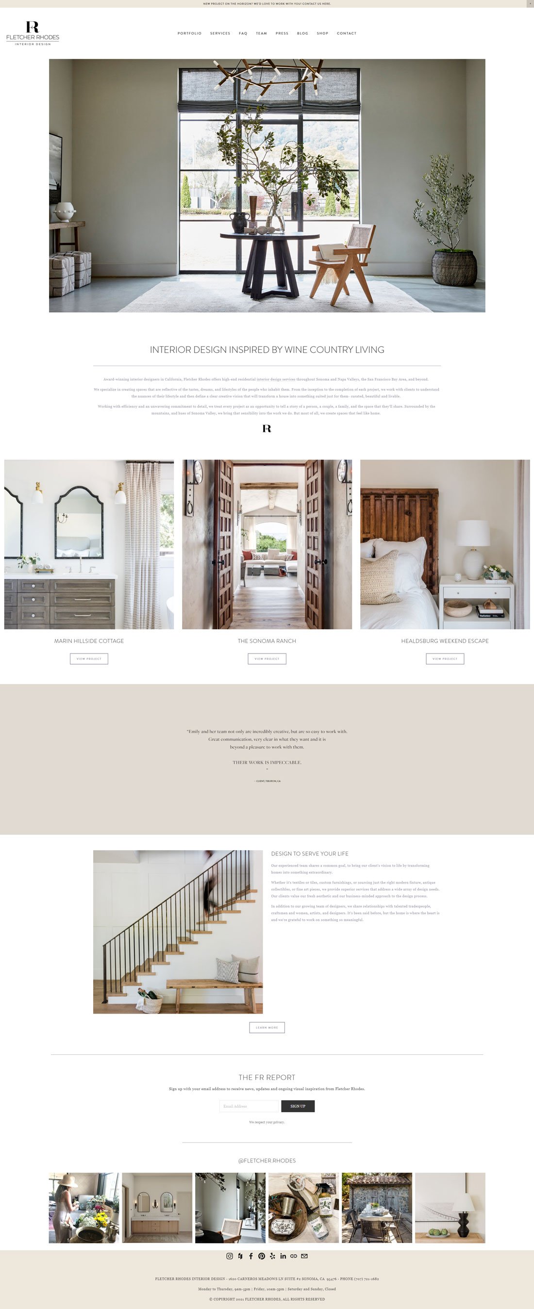 Best Interior Design Websites On Squarespace — Scaled Up Studio ...