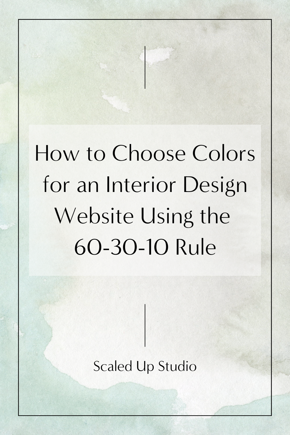 60-30-10 Color Rule for Service Interior Design Websites