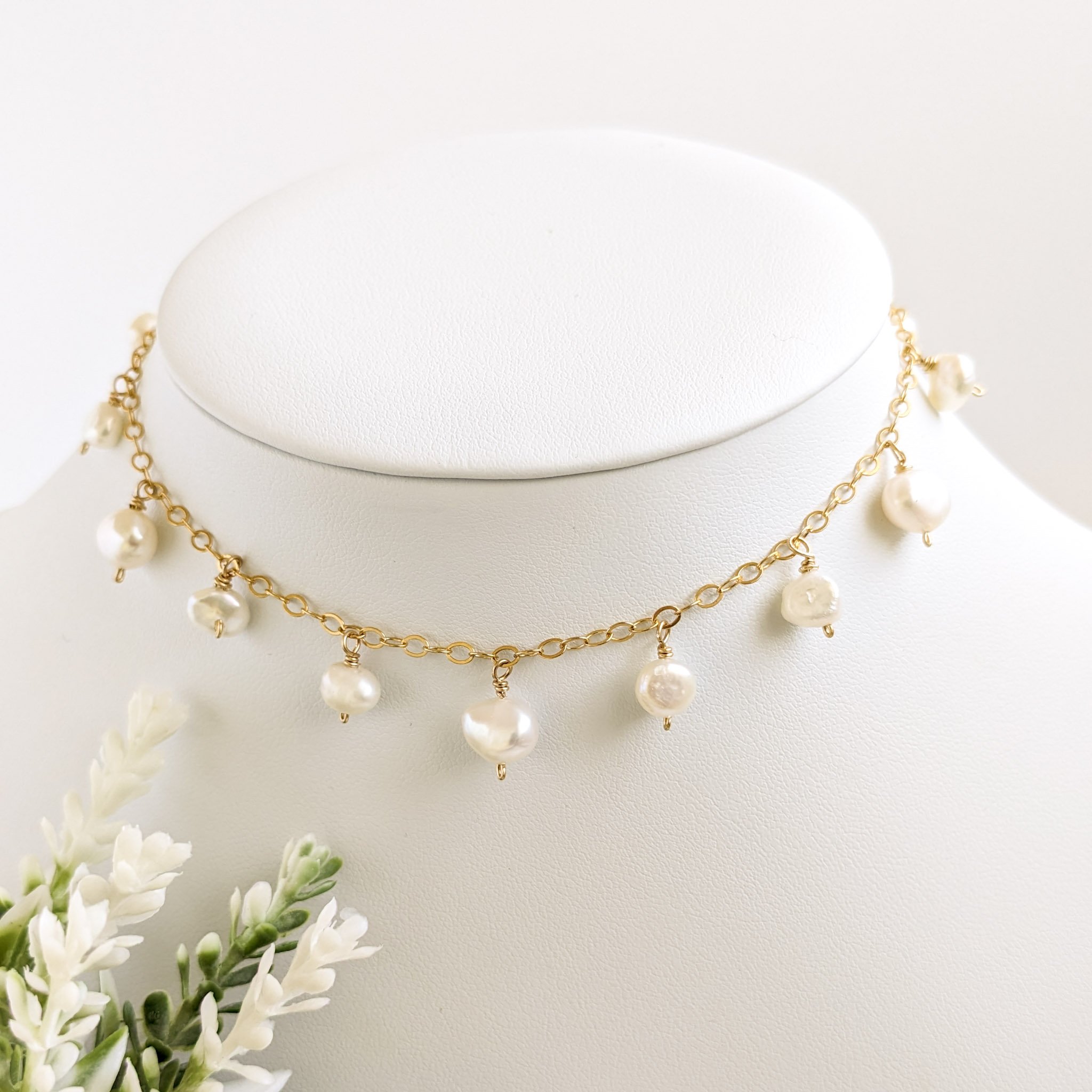 Pearl Droplet Necklace – WWAKE