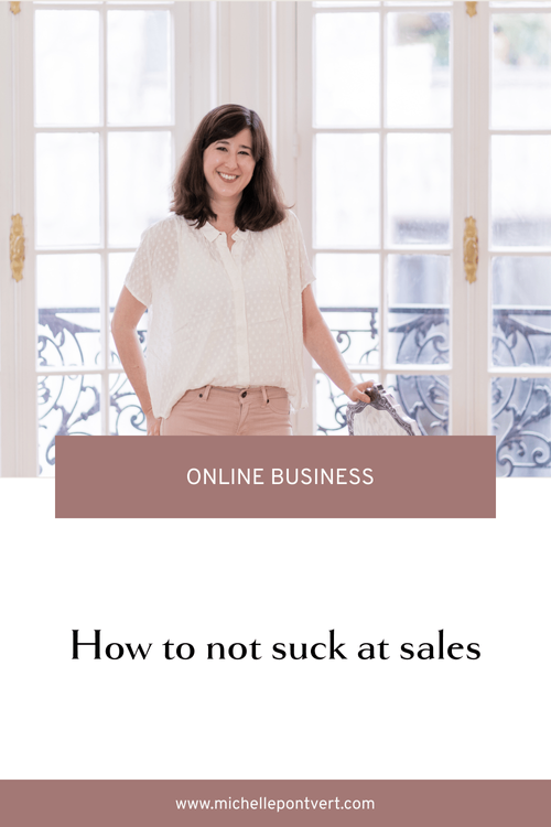 How to not suck at sales