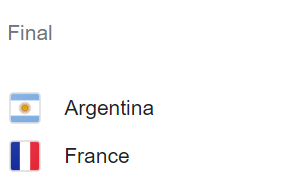 Final: Argentina vs France