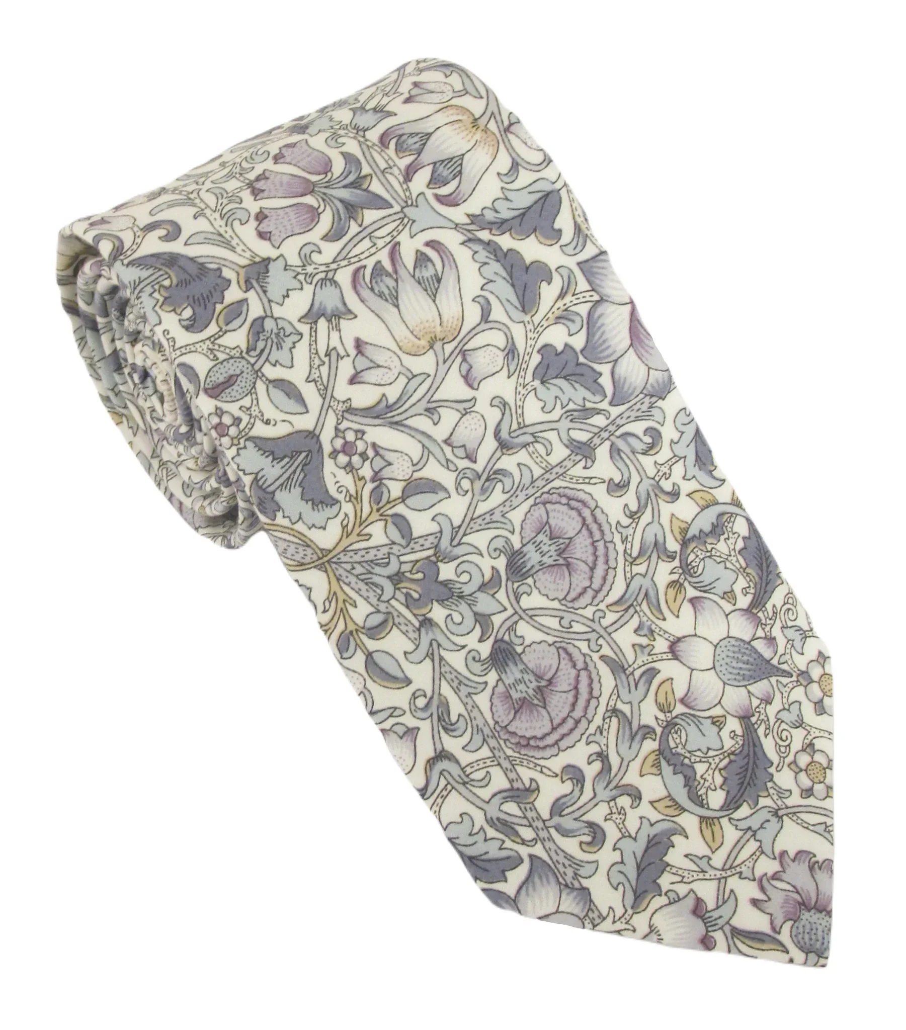 Lodden Sage Green Cotton Tie Made with Liberty Fabric.webp