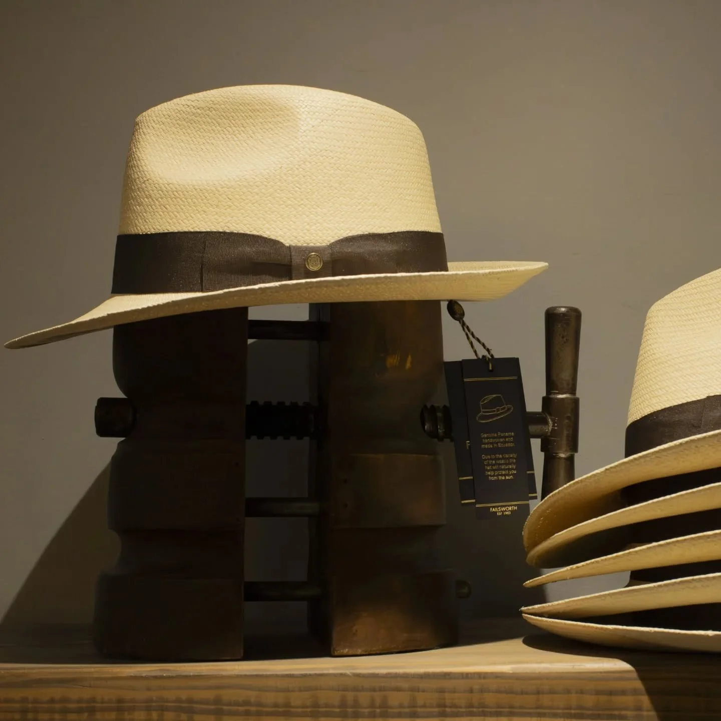 Panama. Made In Ecuador. 

Authentic handwoven Panama hat, crafted in Ecuador using traditional techniques. The tight, refined weave offers natural sun protection and meets certified standards for UPF 50 protection, helping keep you shaded in style.
