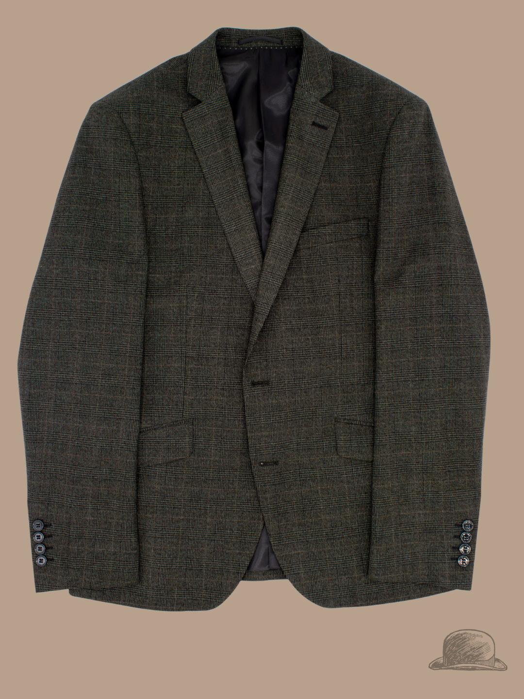 Dale Green Check Three-Piece