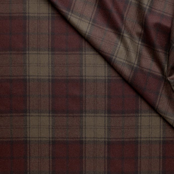 WF2-18  Worsted Flannel Khaki Green & Brown Check.jpg