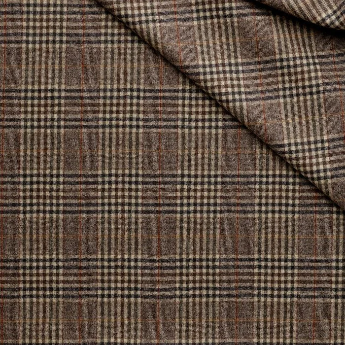 WF2-2  Worsted Flannel Brown Check with Rust Deco.jpg
