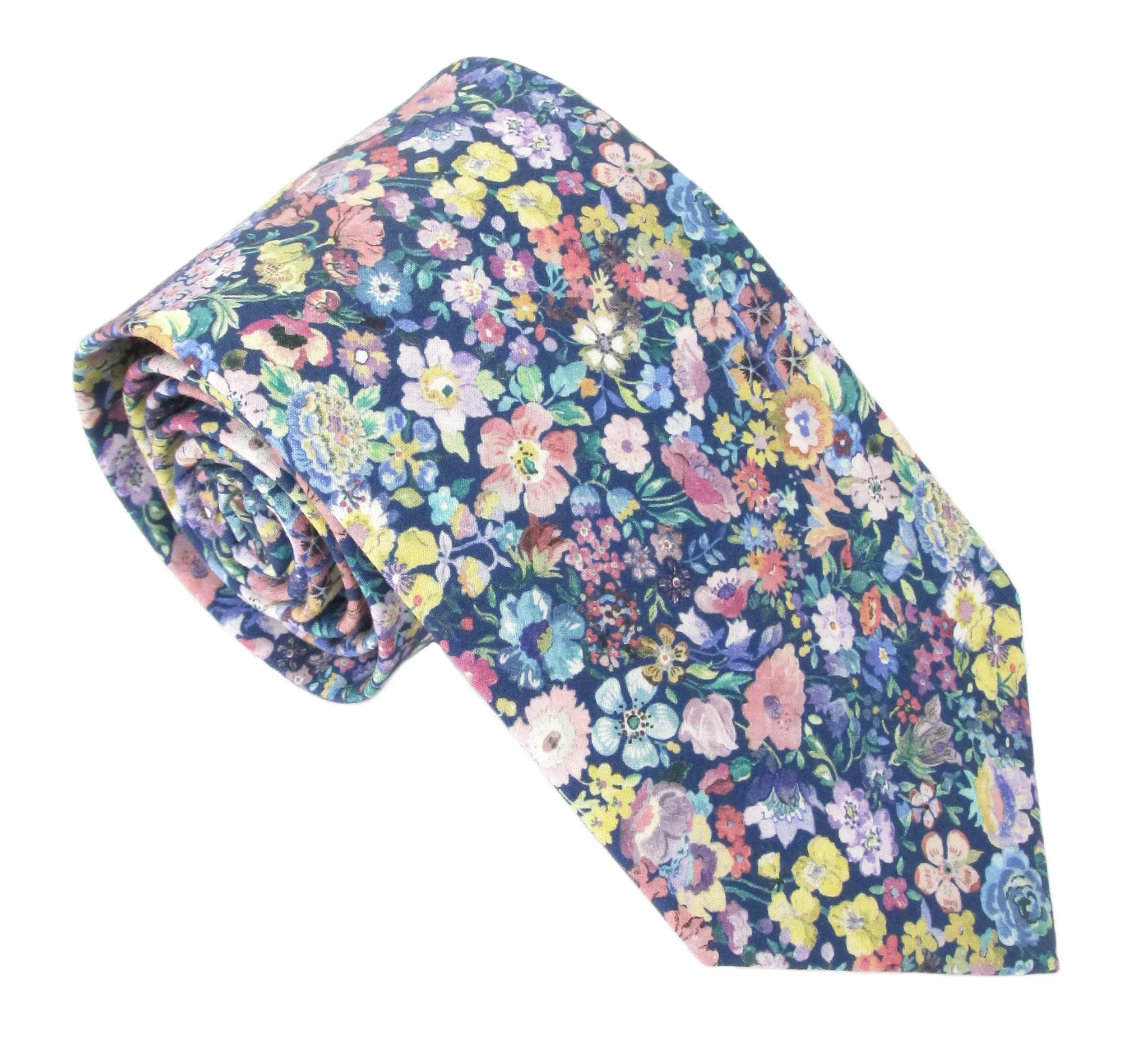 Classic Garden Cotton Tie Made with Liberty Fabric.webp
