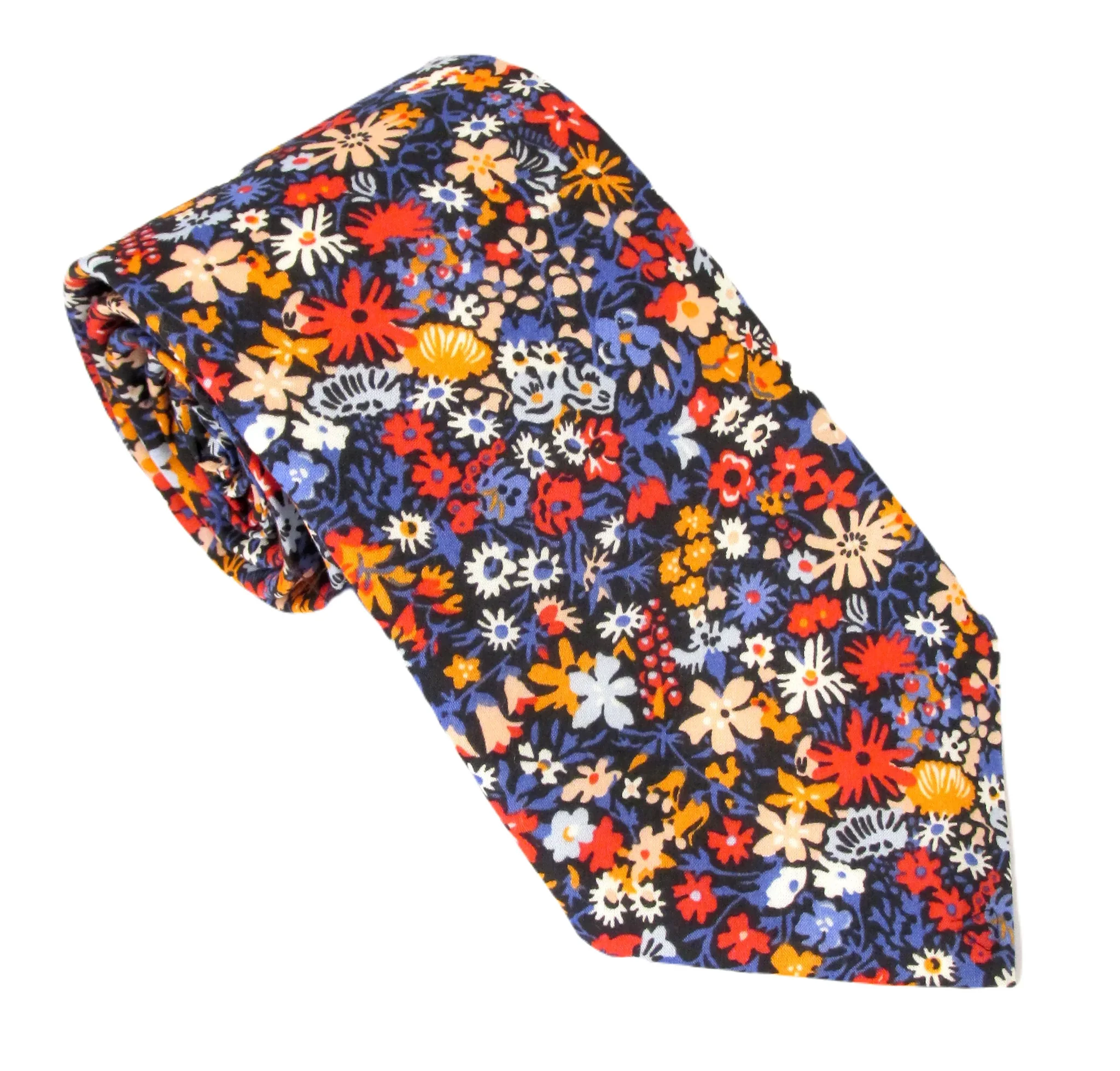 Floral Affair Cotton Tie Made with Liberty Fabric.webp