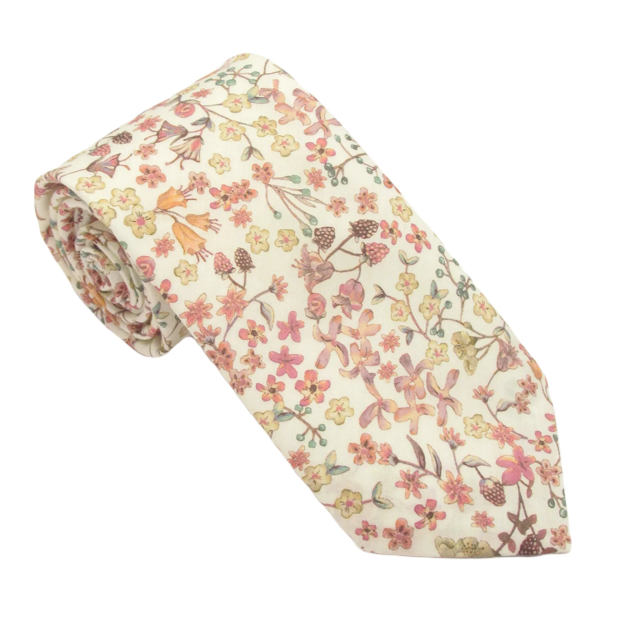 Donna Leigh Pink Organic Cotton Tie Made with Liberty Fabric.webp