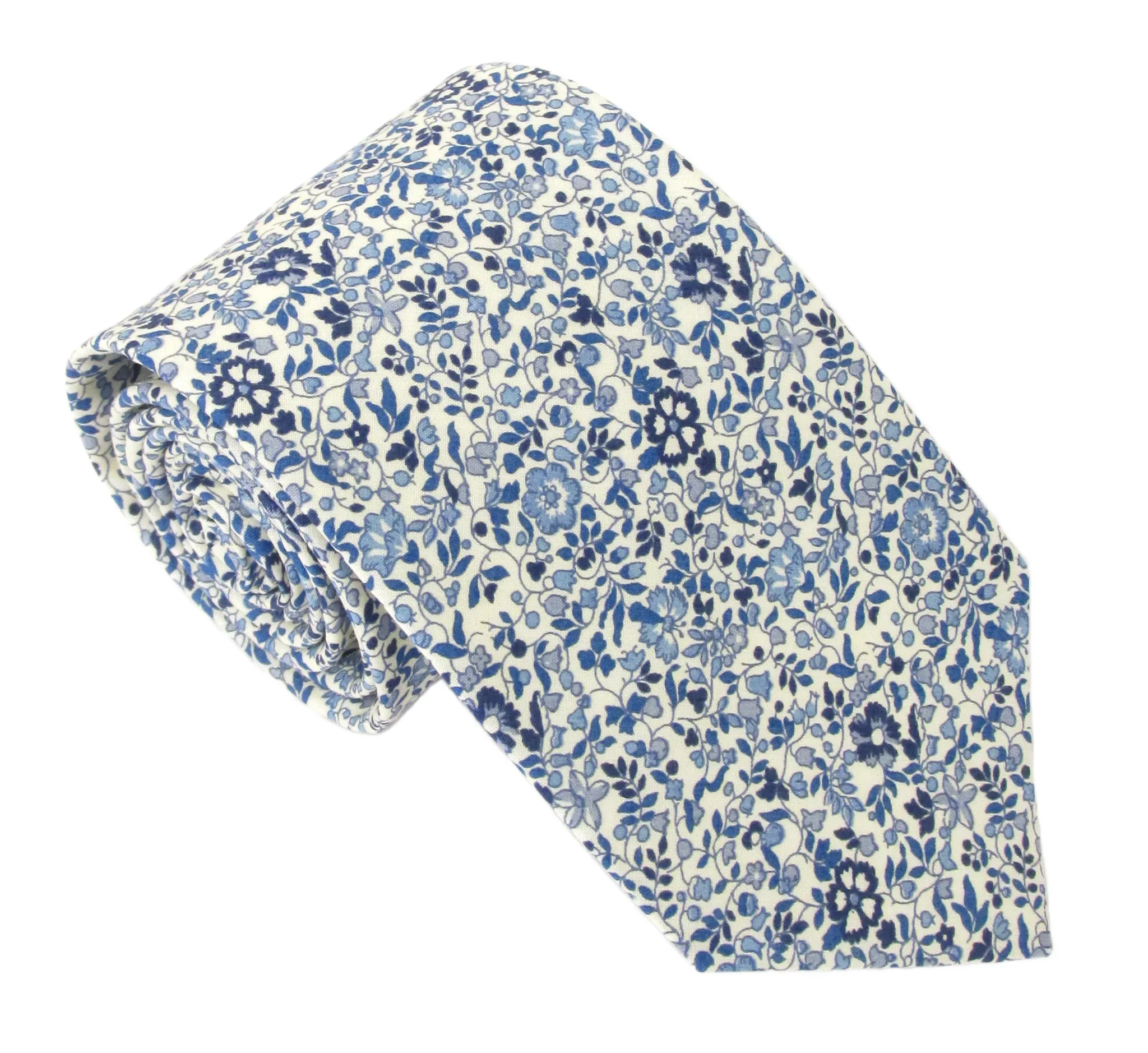 Katie & Millie Blue Cotton Tie Made with Liberty Fabric.webp