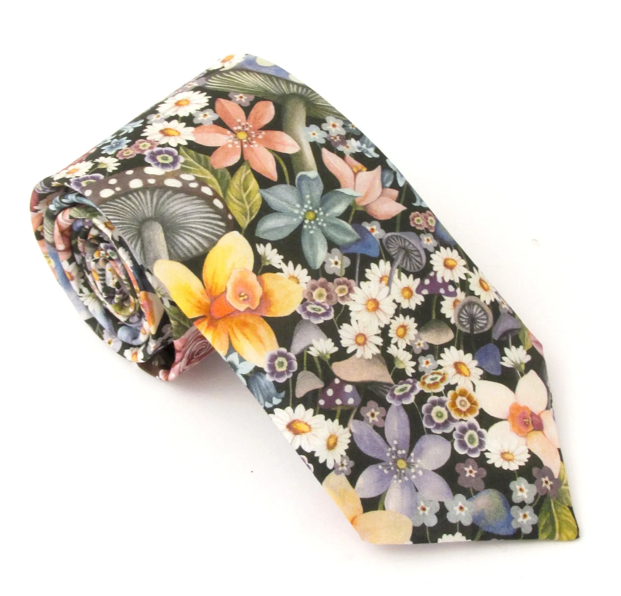 Curious Land Cotton Tie Made with Liberty Fabric.webp