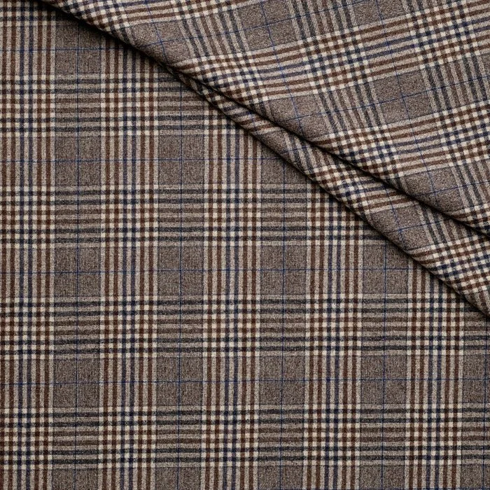 WF2-1  Worsted Flannel Taupe Check with Blue Deco.jpg
