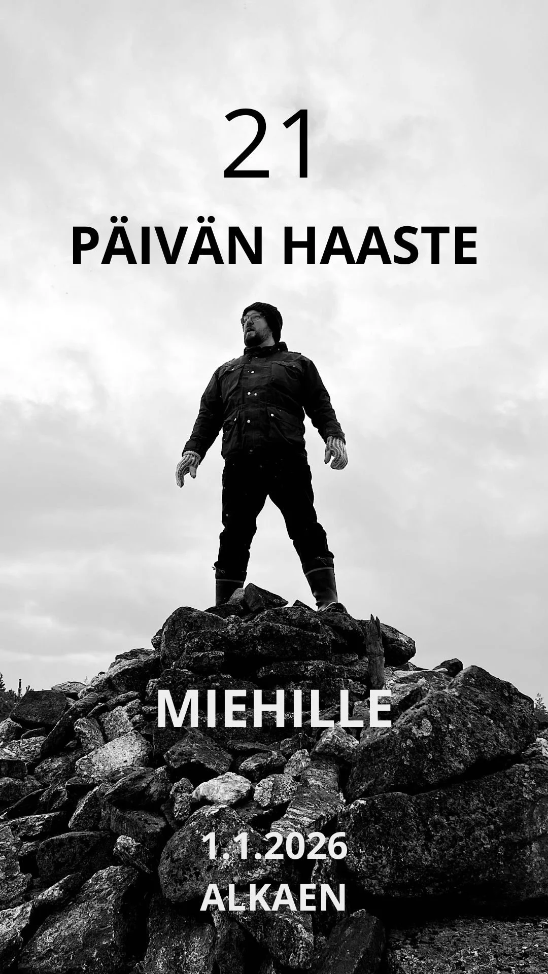 21 PÄIVÄN HAASTE MIEHILLE 1.1.2026 ALKAEN