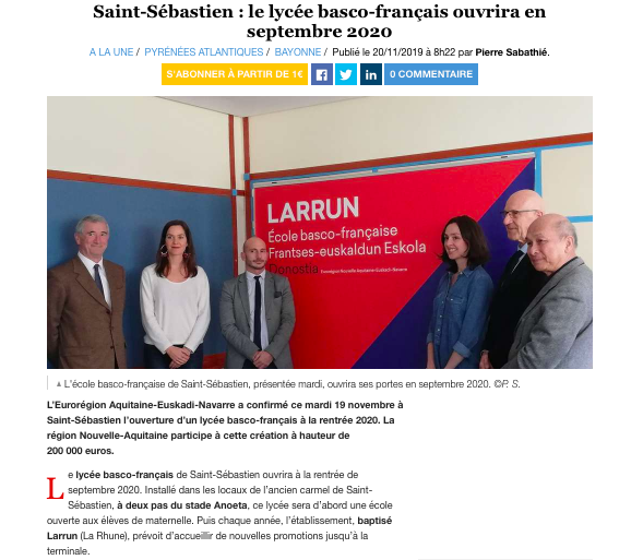 SUD OUEST - 20/11/2019