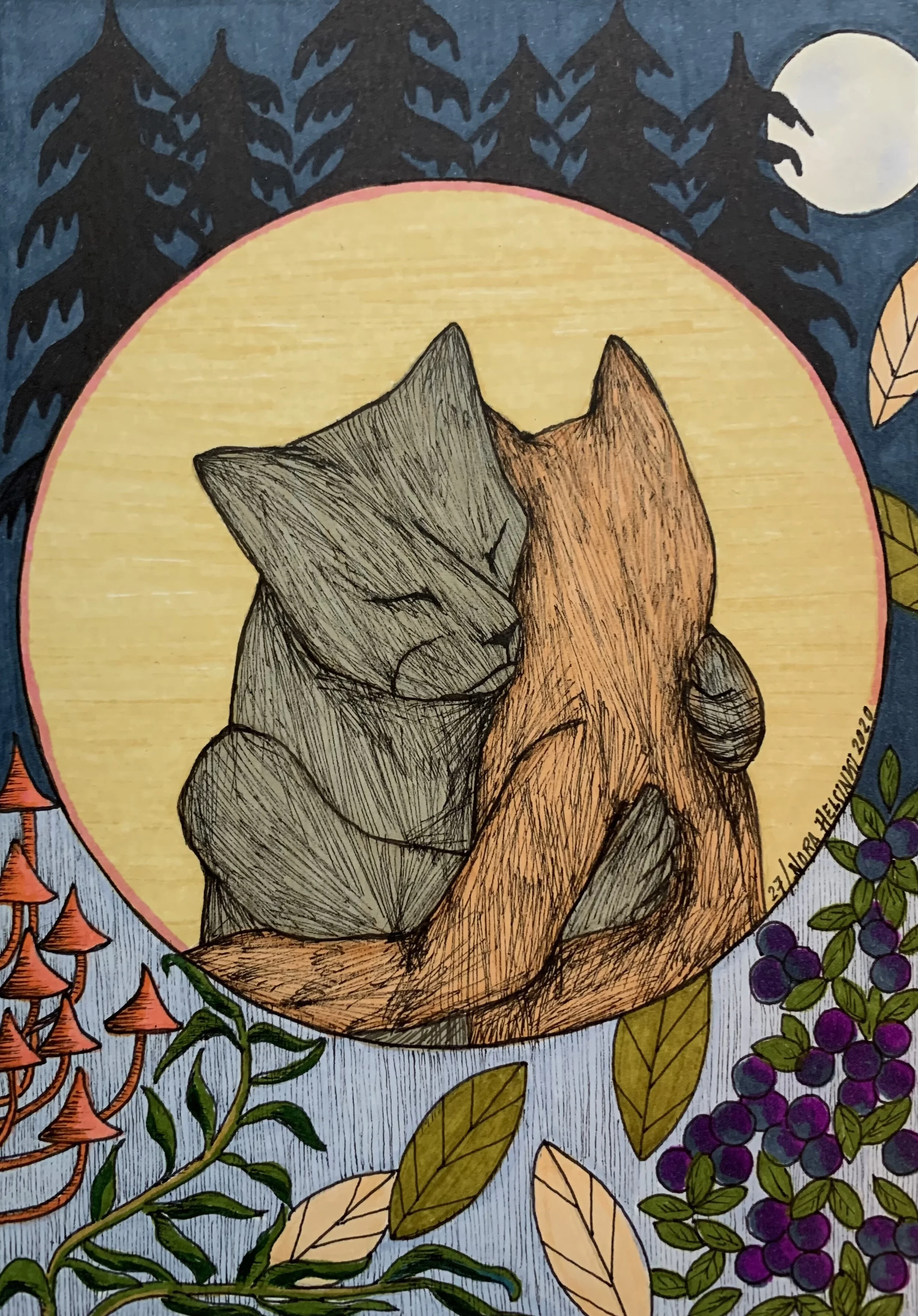 Kaikkien aikojen halaus / Hug of all times, 27/ , 2020 SOLD