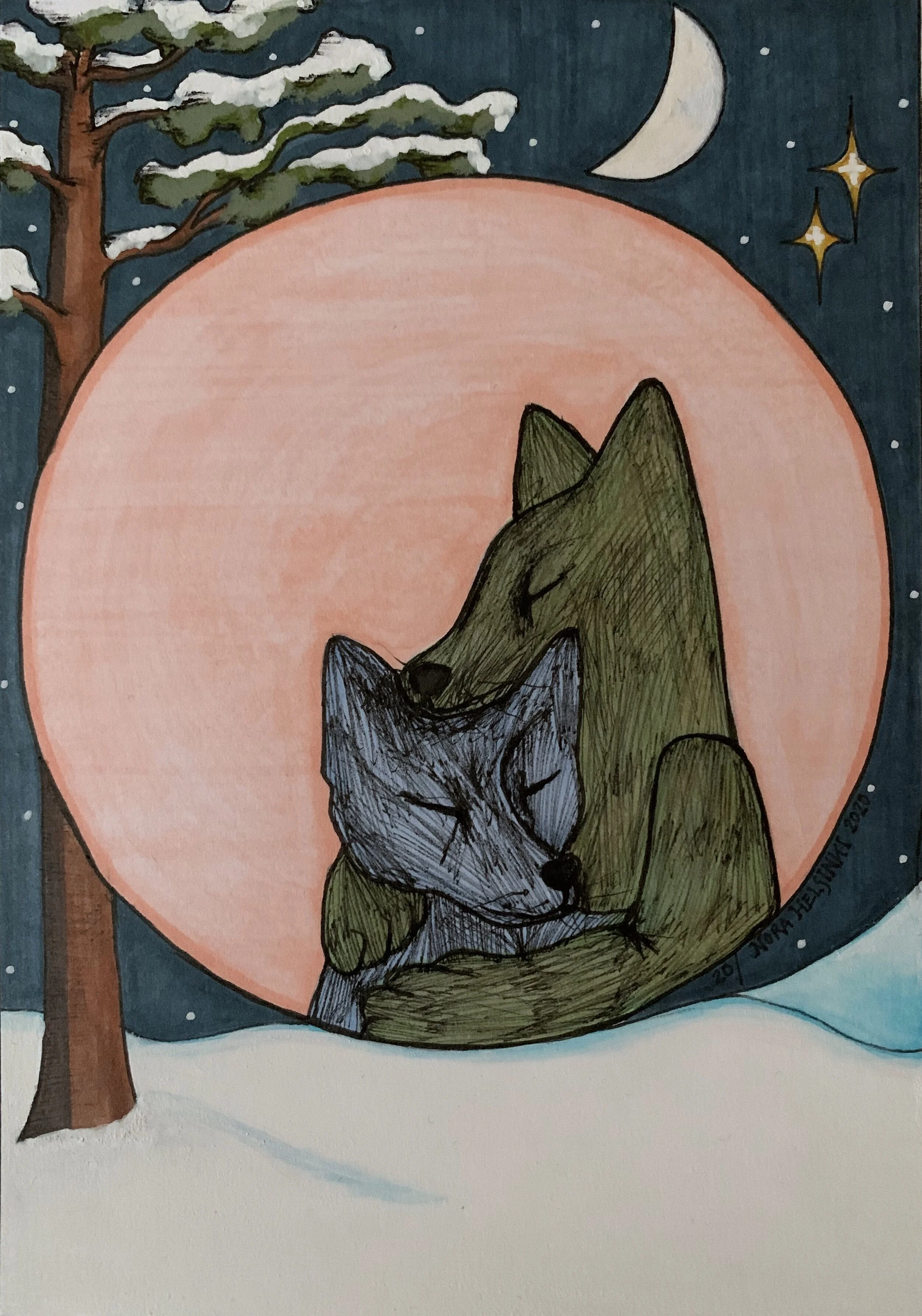 Hiljainen yö / A quiet night, 20/ , 2020 SOLD