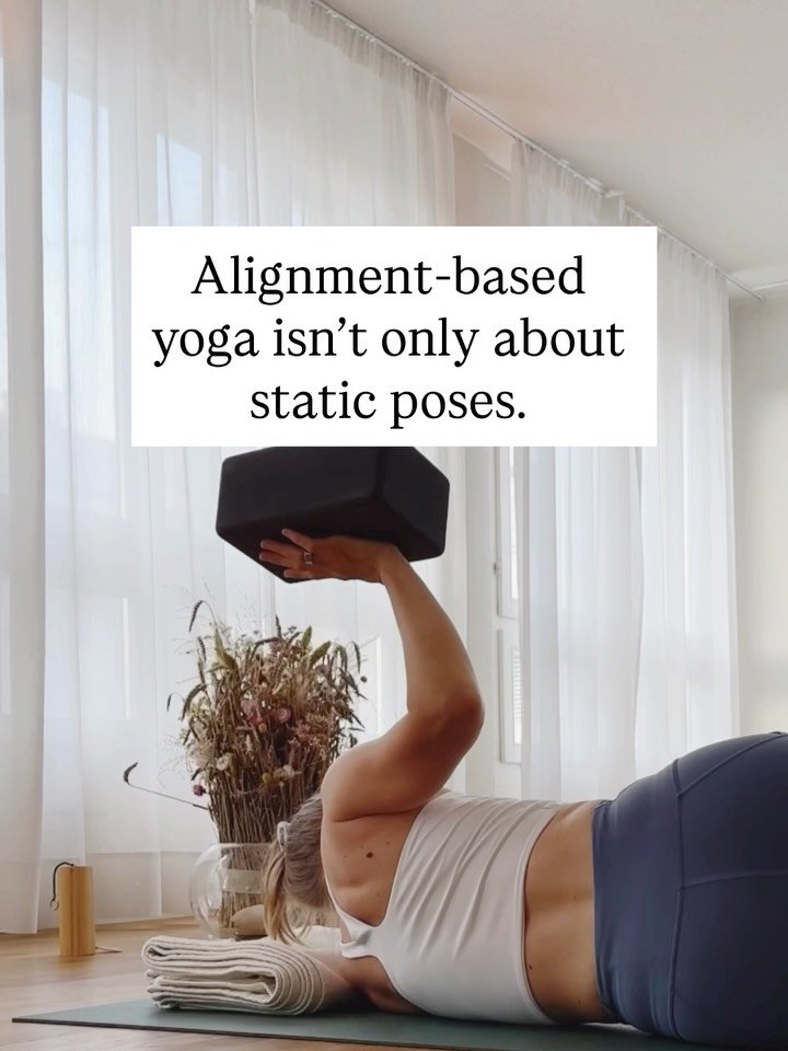 Some people are surprised when they come to my classes and realise that alignment-based yoga isn&rsquo;t static.

Alignment isn&rsquo;t about being still.
It&rsquo;s about how you move.

We&rsquo;re not statues. We&rsquo;re moving, living bodies, exp