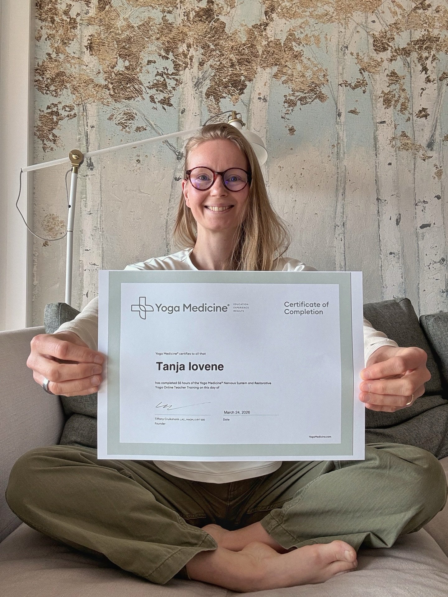 FINALLY found the courage to take the @yoga_medicine Nervous System &amp; Restorative Yoga course exam.

It was by far the most difficult exam (and course) of all the modules I&rsquo;ve completed so far 😅 But it&rsquo;s done and I passed 🥳

Now I c