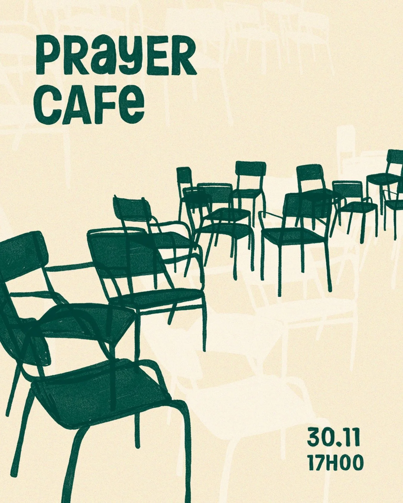 Join us tonight for our final Prayer Cafe of the year! 

We&rsquo;ll gather to thank God for all He&rsquo;s done in 2025 &ndash; every blessing and moment of His faithfulness. We&rsquo;ll also take time to submit 2026 to the Lord, surrendering our pl