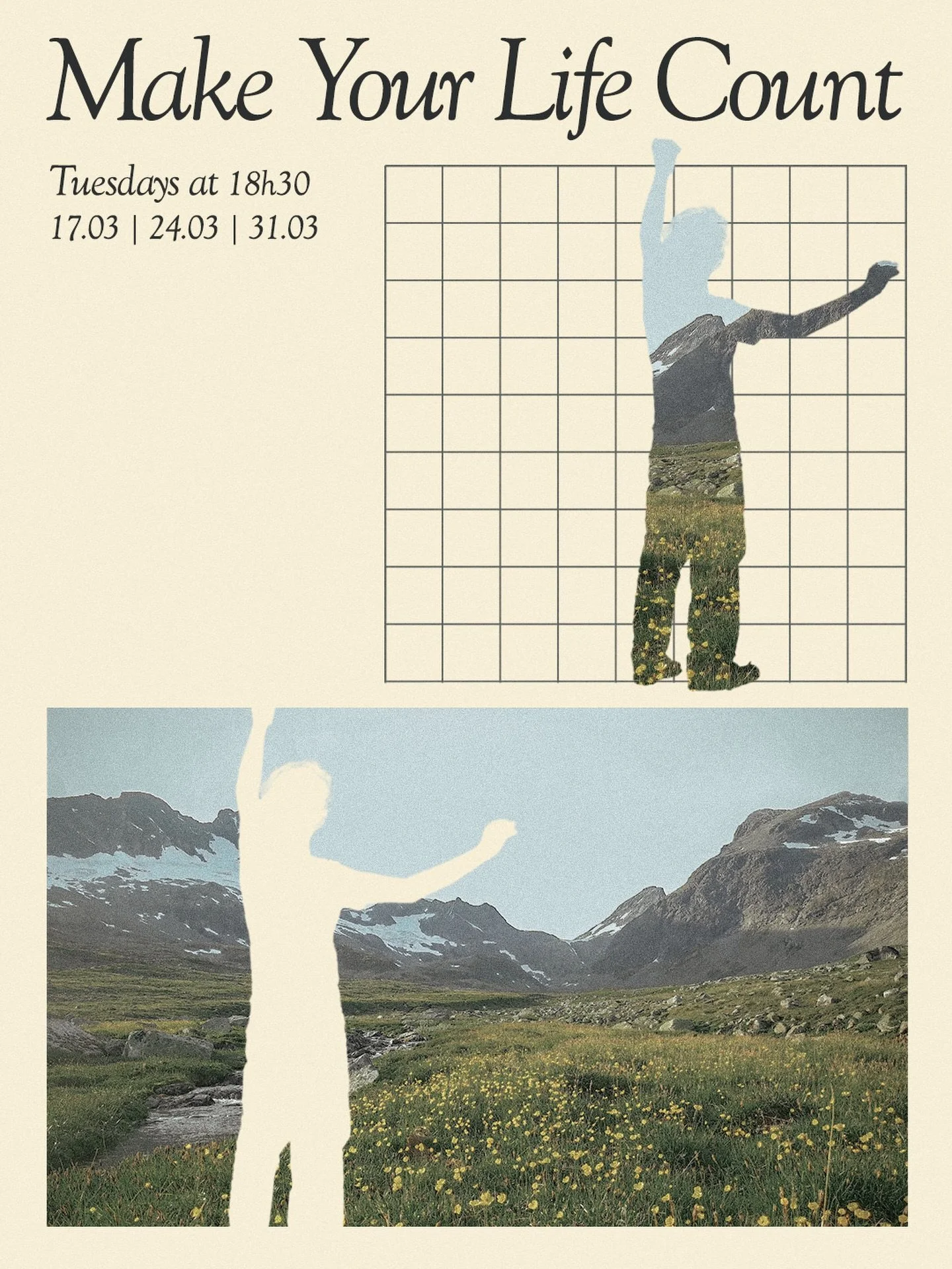 We&rsquo;re kicking off our three-week Make Your Life Count series tomorrow night!

This course is designed to help you discover direction, ignite your God-given passion, and step confidently into the calling He has placed on your life. Together we&r