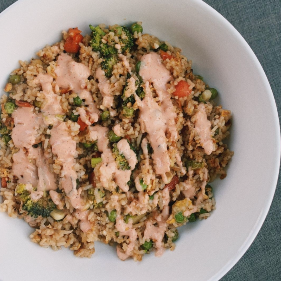 Fried Rice with Vegan Yum Yum Sauce
