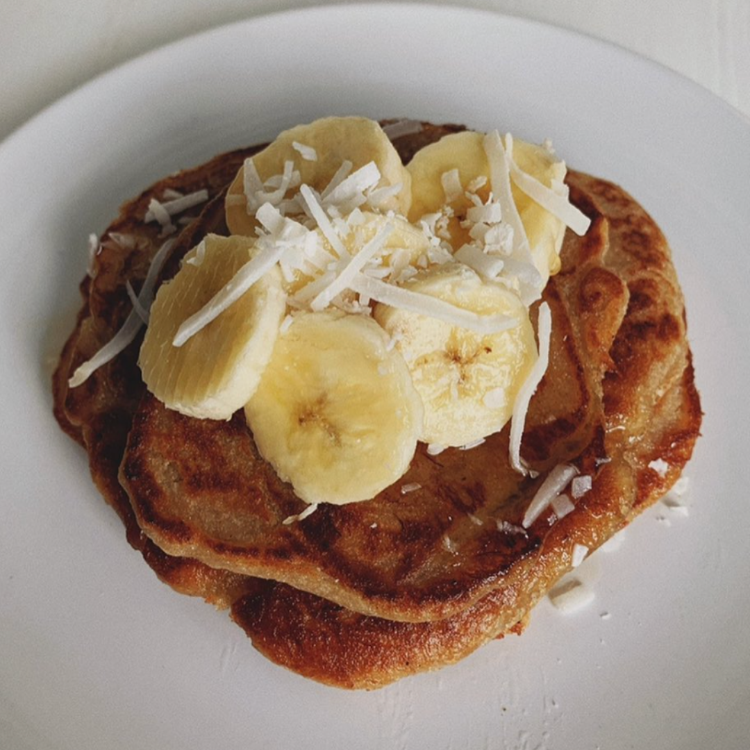 Vegan + Gluten-Free Banana Pancakes