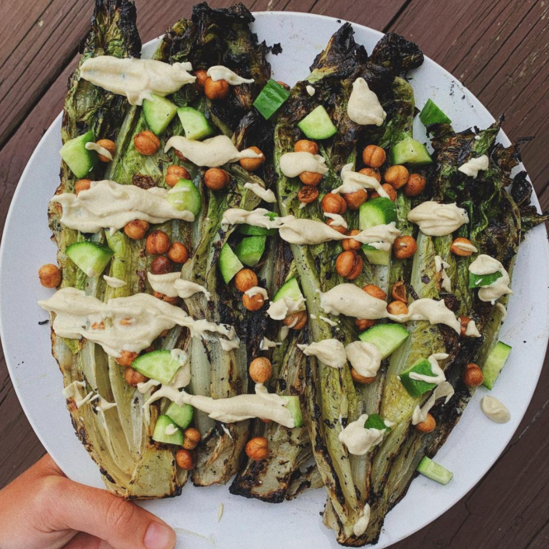 Grilled Romaine Lettuce Boats