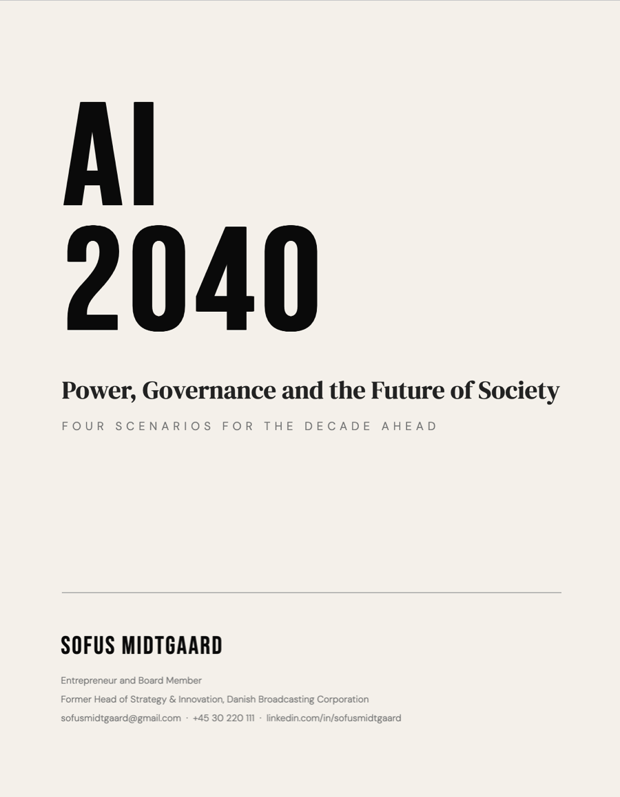 AI 2024 - Four Scenarios for the decade ahead