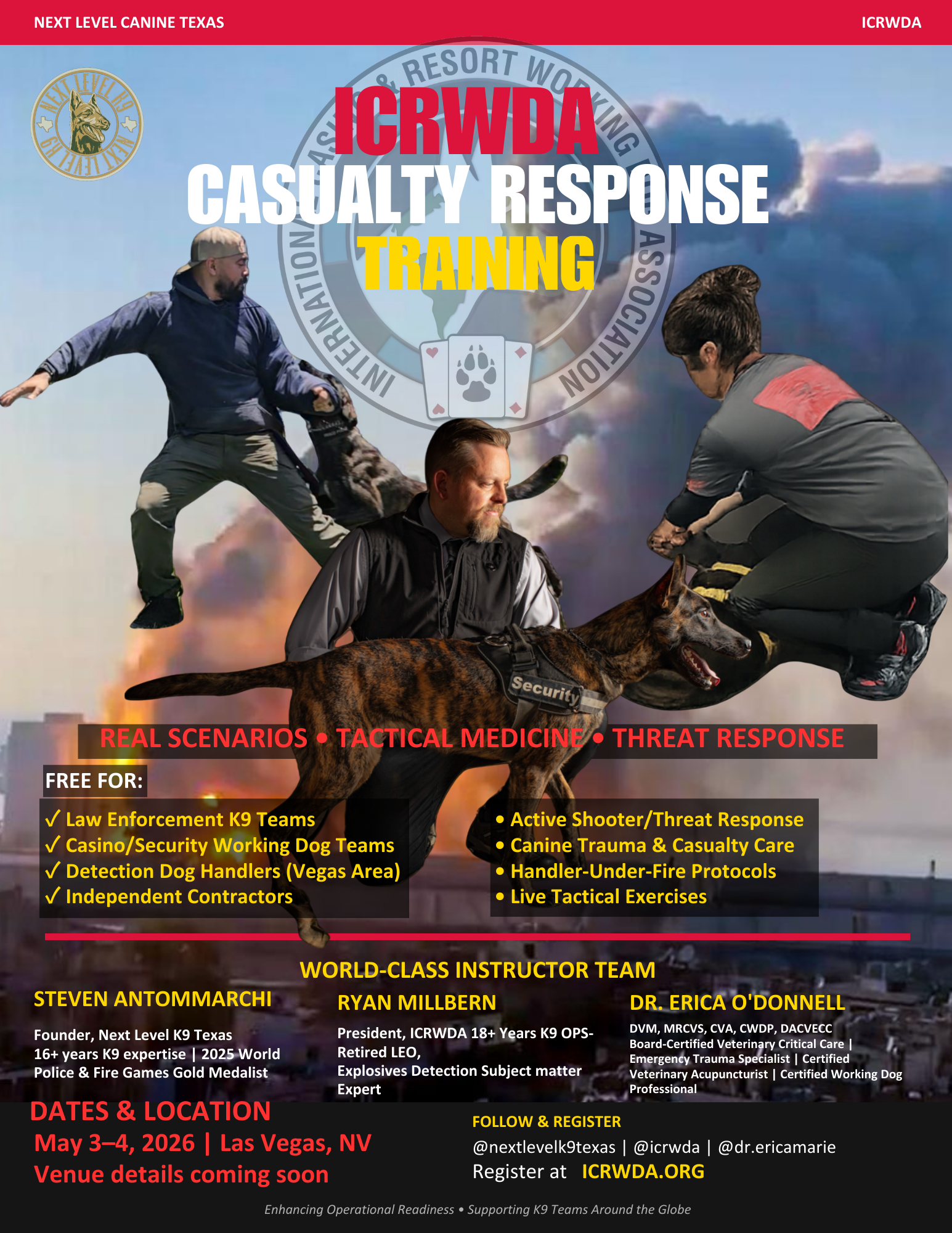 ICRWDA Casualty Response Training for K9 Handlers 