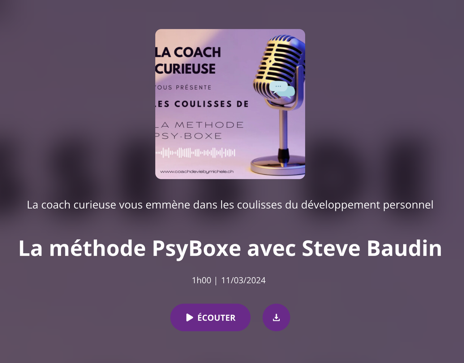 Visuel du podcast La Coach Curieuse
