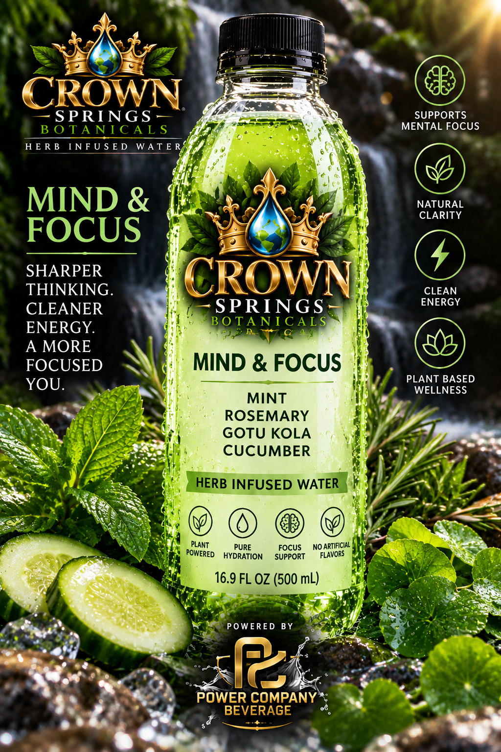 CROWN SPRINGS BOTANICALS 'MIND & FOCUS