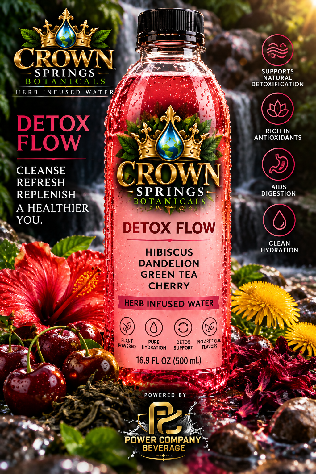 CROWN SPRINGS BOTANICALS "DETOX FLOW"