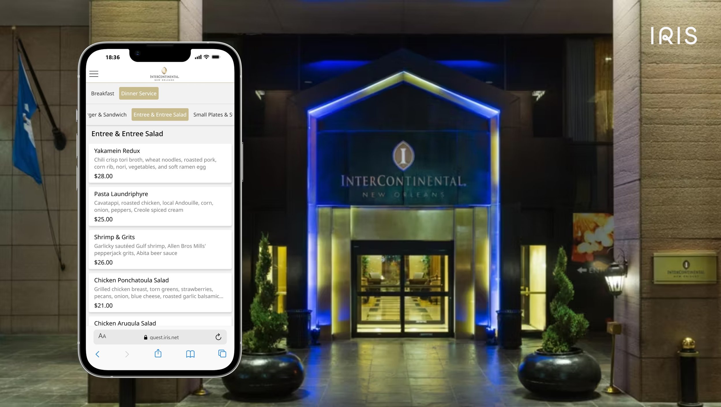 Revenue retained: How InterContinental New Orleans compete with delivery apps using IRIS mobile ordering