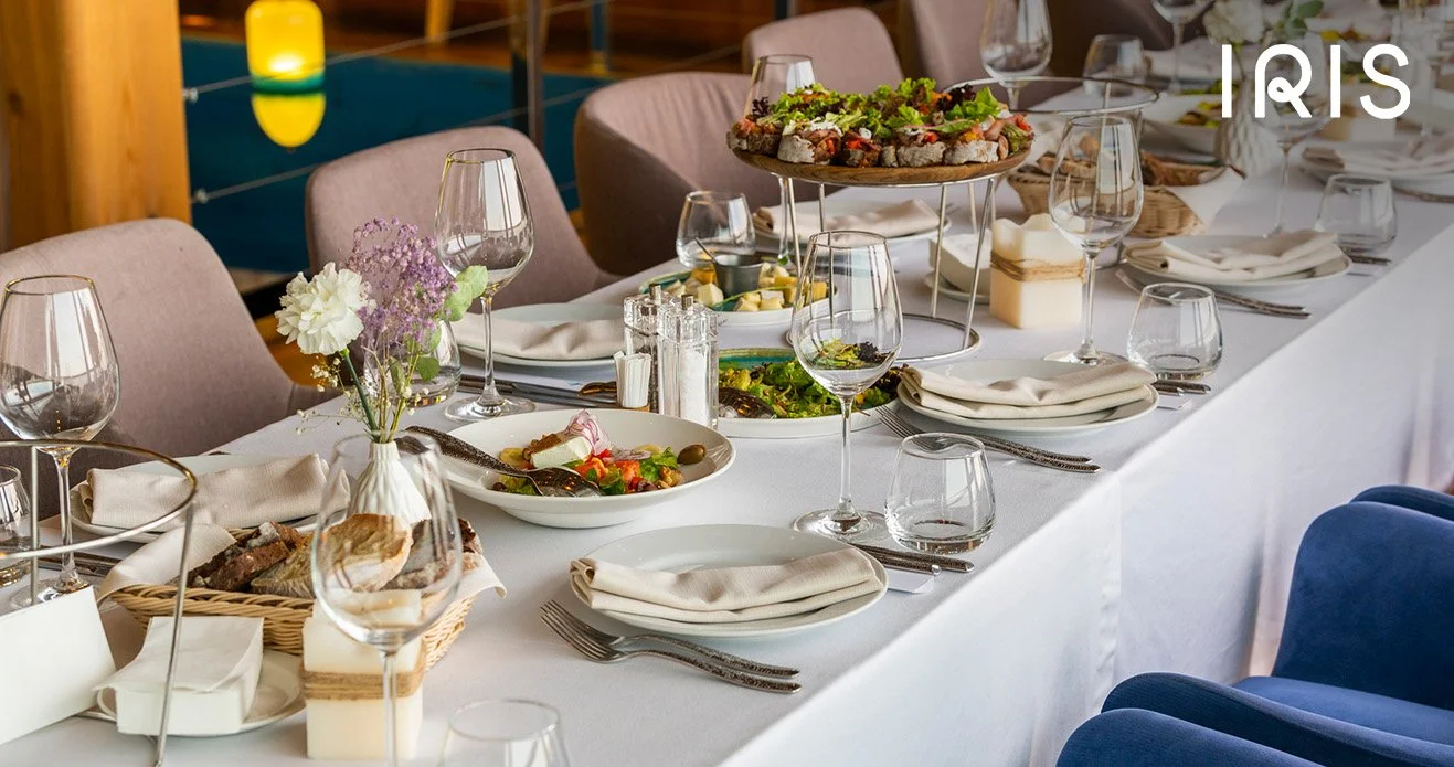 Hotel room service ordered through a GloriaFood alternative mobile ordering system - IRIS