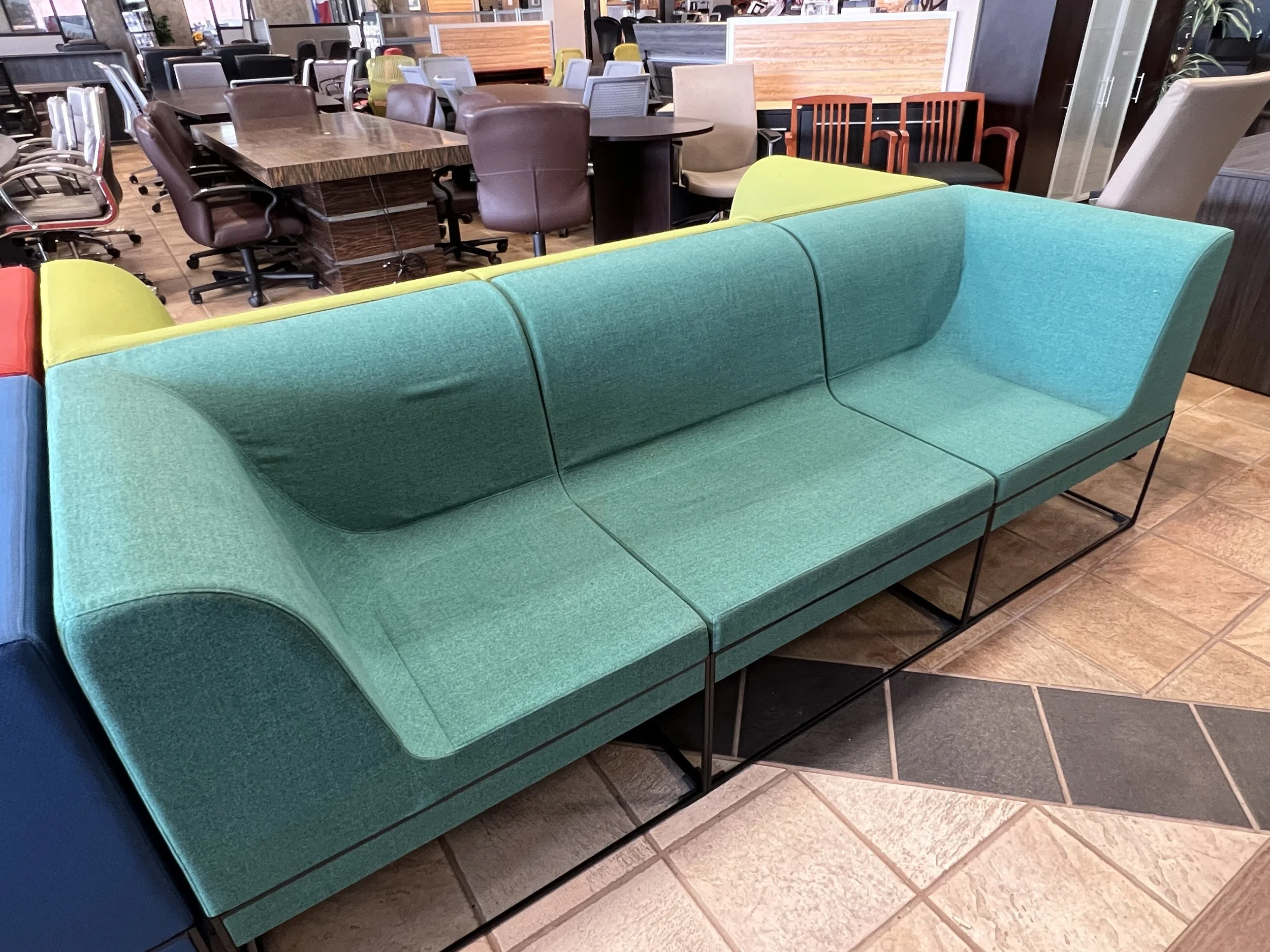 Steelcase Umami Red Sofa — Used Office Furniture Connection