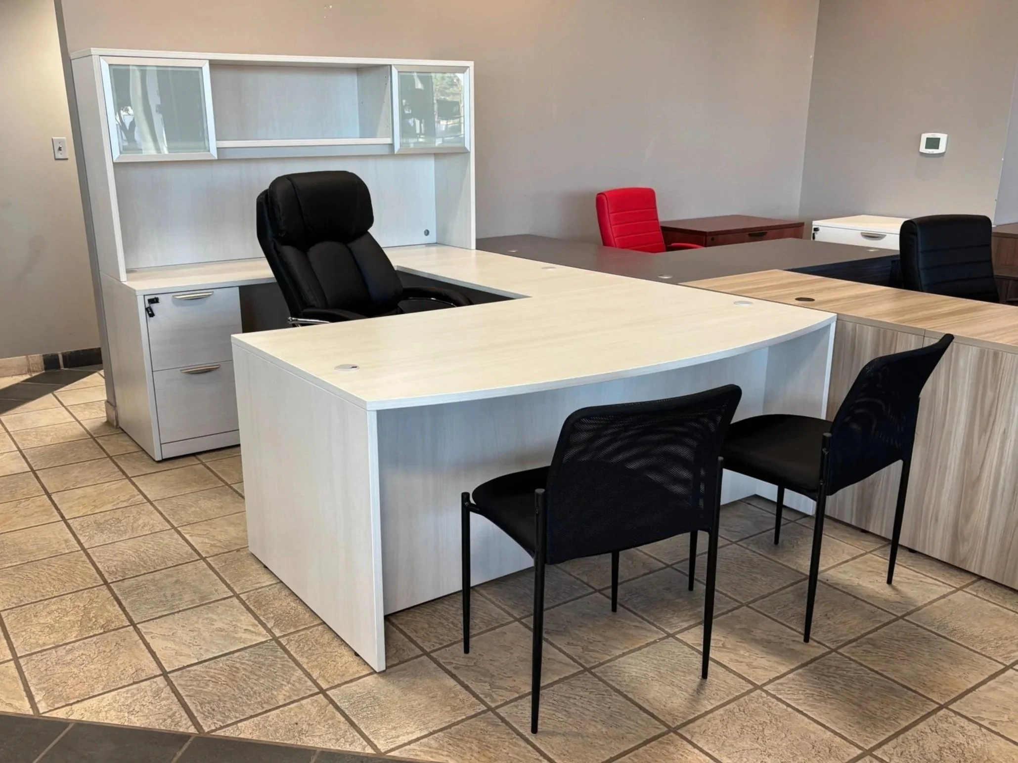 Modern U-Shape Executive Desk Set