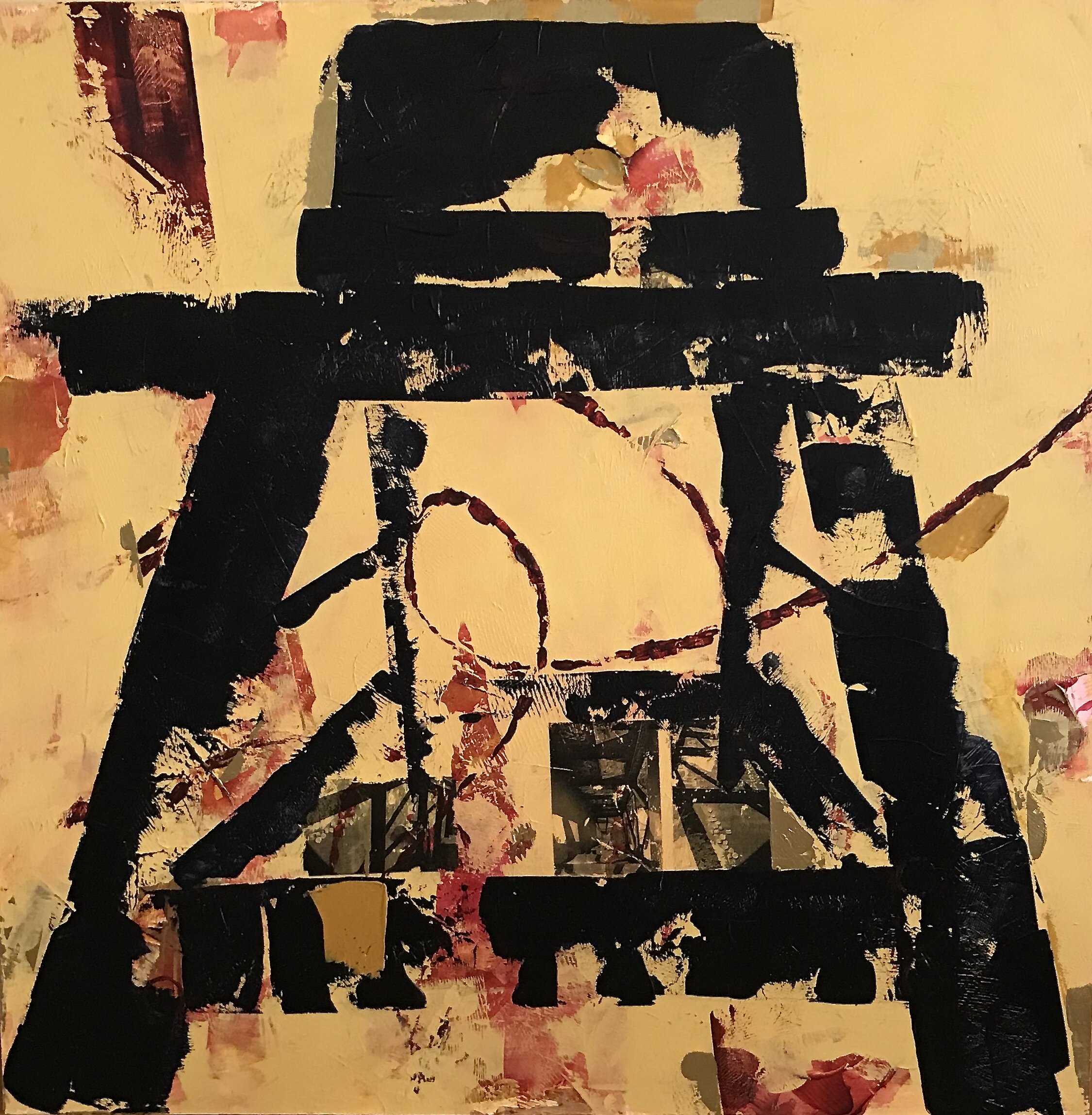 Don's Workshop Series #2 2015 Mixed media on hardboard, 24x24 inches